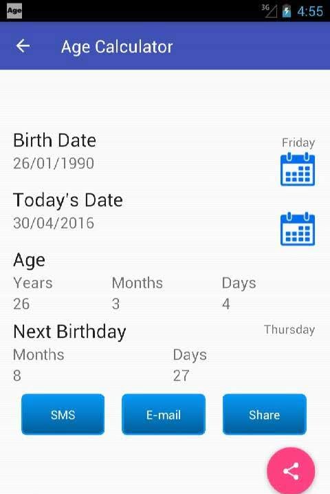 Age Calculator screenshot 1