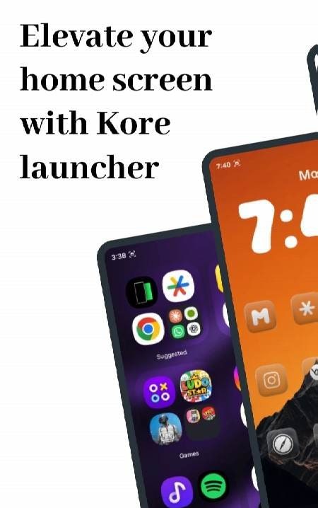 Kore Launcher: Home & Themes screenshot 1