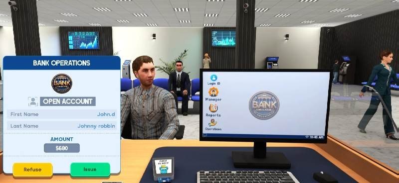 Bank Simulator Money Business screenshot 1