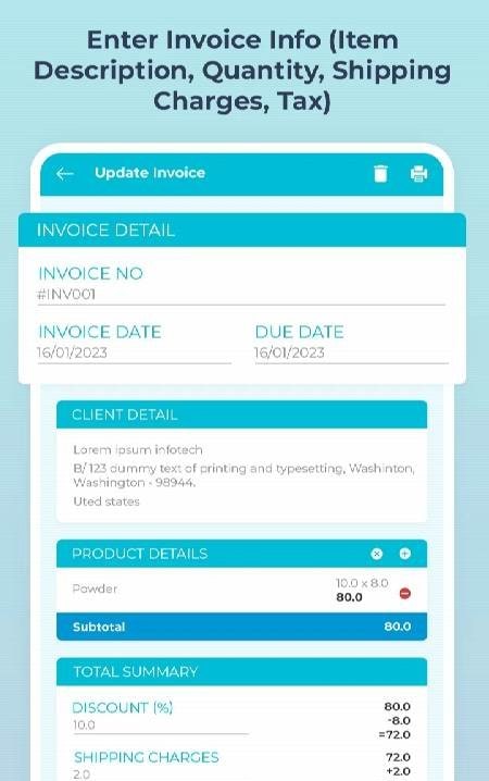 Easy Invoice - Estimate Maker screenshot 4