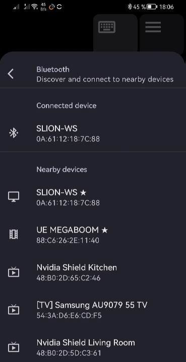 Bluetooth keyboard mouse input screenshot 3