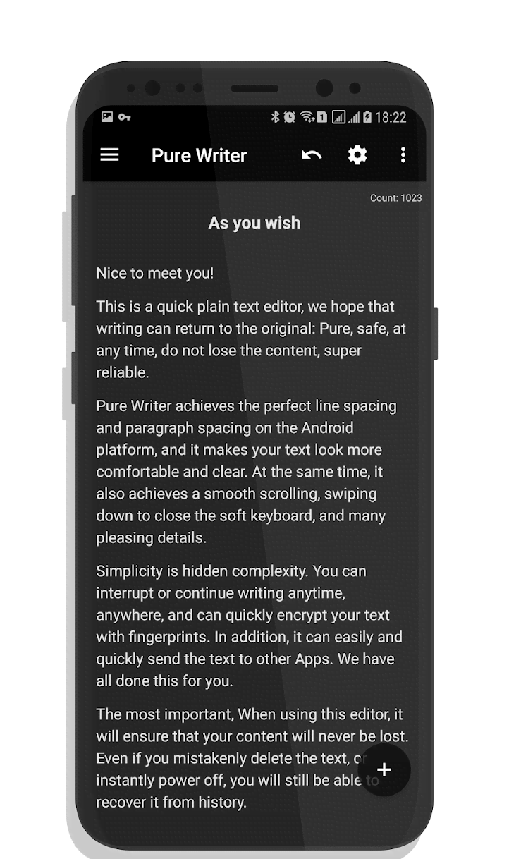 Pure Writer Screenshot 1