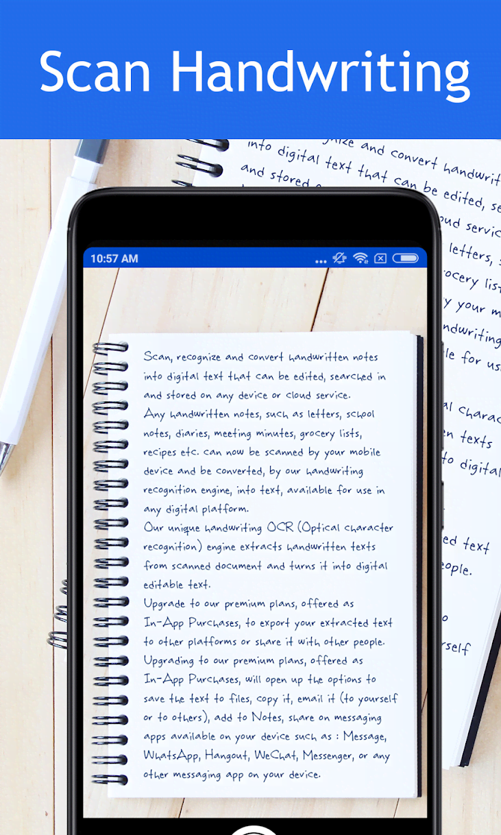 Pen to Print - Convert Handwriting to Text Screenshot 1