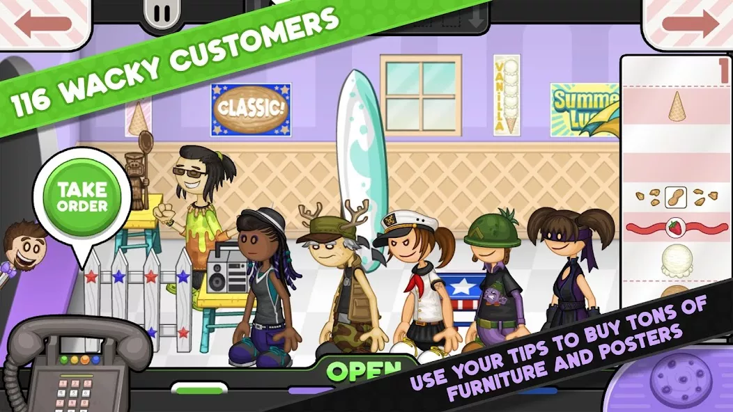 Papa's Scooperia To Go screenshot 5