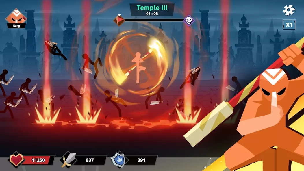 Stickman Roguelike: Epic RPG gameplay screenshot 3