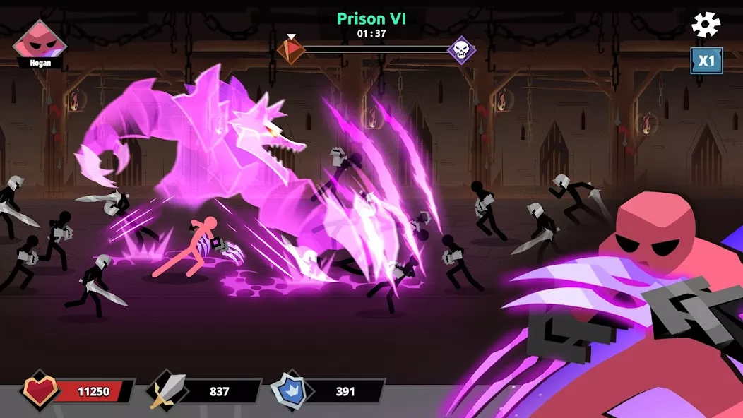 Stickman Roguelike: Epic RPG gameplay screenshot 4
