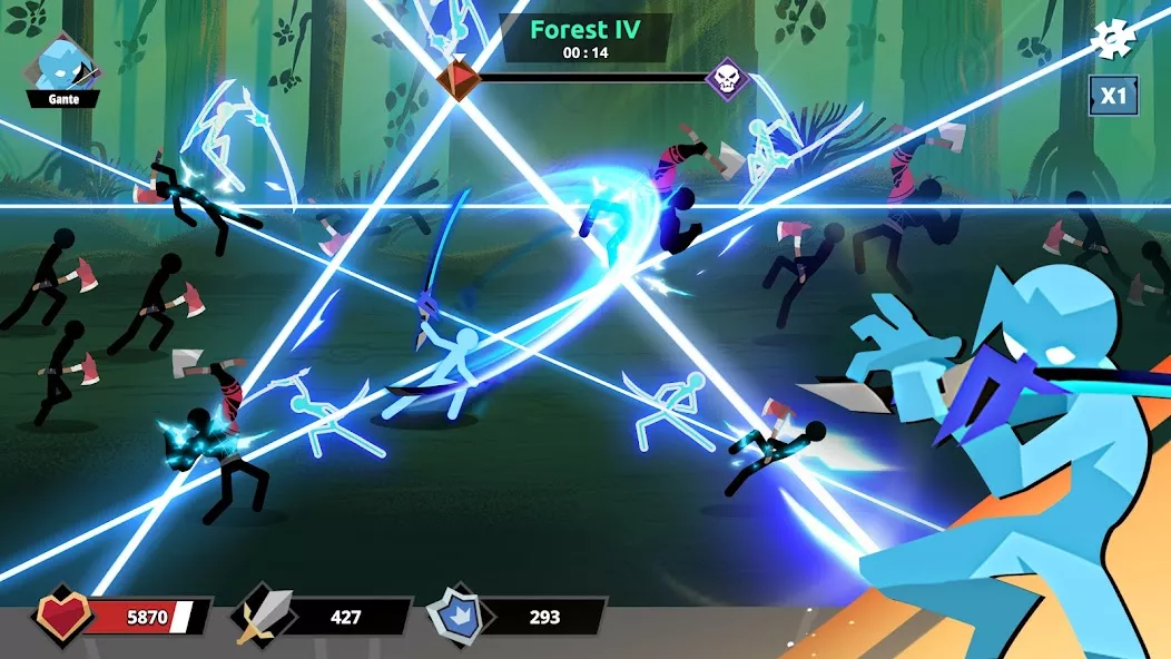 Stickman Roguelike: Epic RPG gameplay screenshot 2