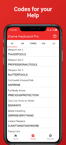 Screenshot 4 of the Game Keyboard Pro app applying cheats