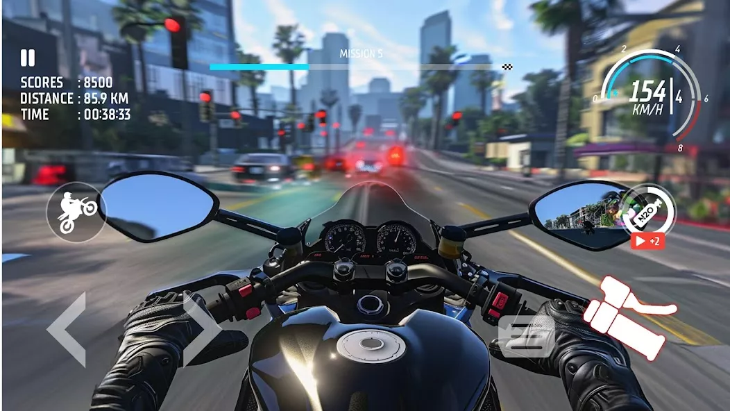 Traffic Bike: Driving City 3D screenshot 1