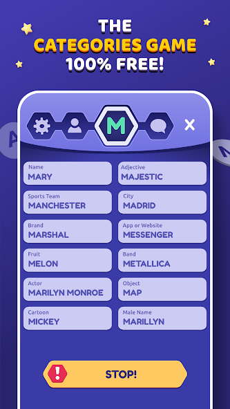 StopotS – The Categories Game gameplay screenshot 1