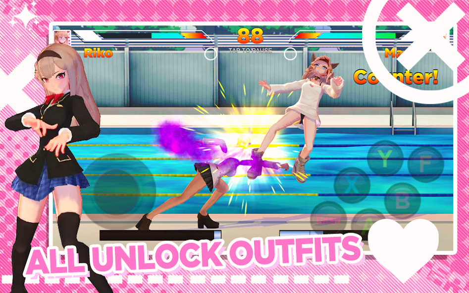 High School Girl Anime Fighter screenshot 3