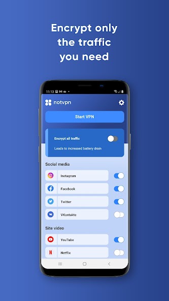 NotVPN – Unlimited VPN screenshot 1