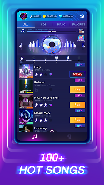 Piano Fire 2: Slide Challenge screenshot 1
