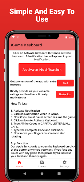 iGame: Game Keyboard for Cheats screenshot 1