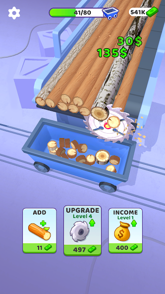 Idle Cutter: Wood Slice screenshot 1