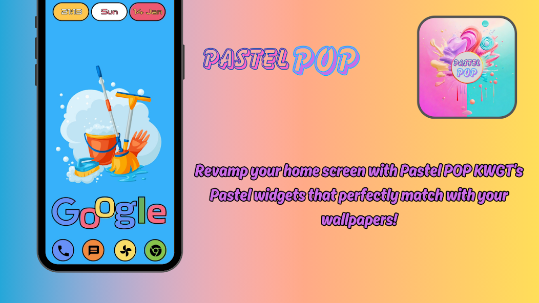 Pastel POP KWGT screenshot 1