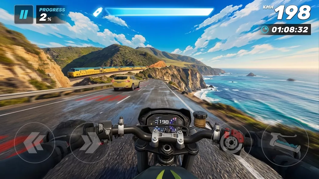 Highway Moto Rush: Traffic screenshot 2