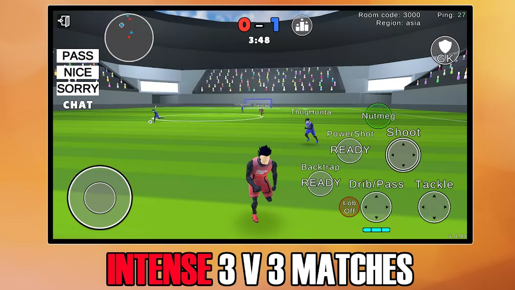 Unmatched Ego 2 – Soccer 3 v 3 screenshot 2