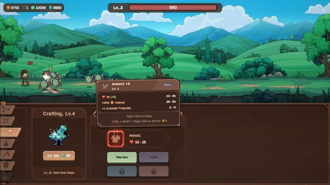 Zad Archery: Idle RPG screenshot 1