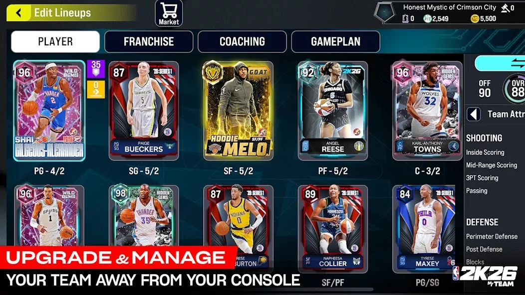 NBA 2K26 MyTEAM Mobile gameplay screenshot 4