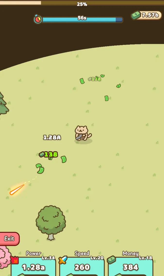 Idle Cat Gunner screenshot 2