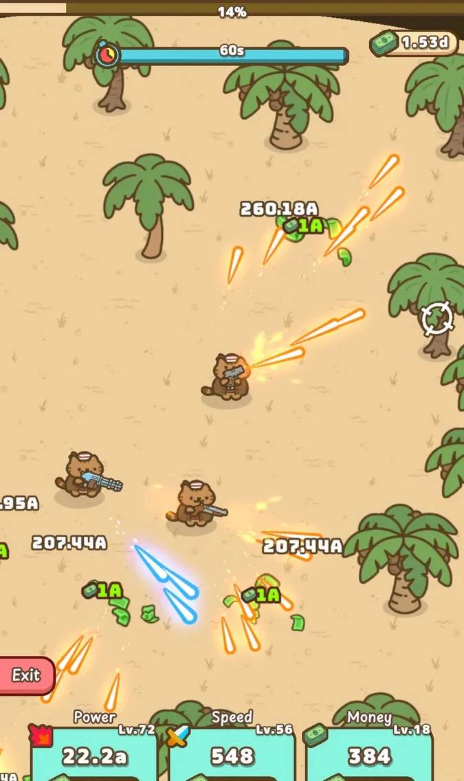 Idle Cat Gunner screenshot 3