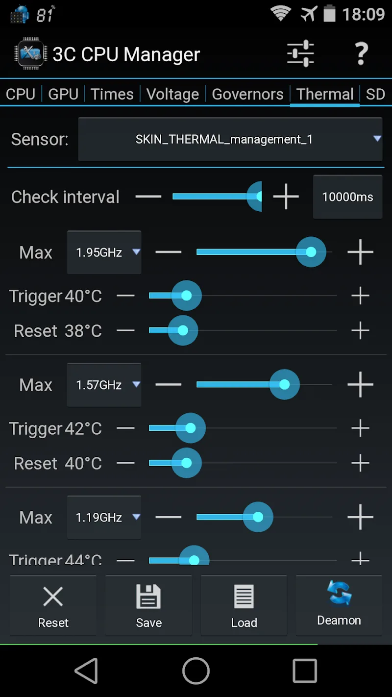 3C CPU Manager screenshot 4