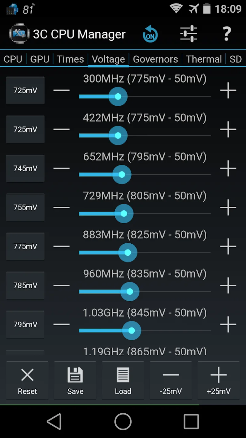 3C CPU Manager screenshot 3