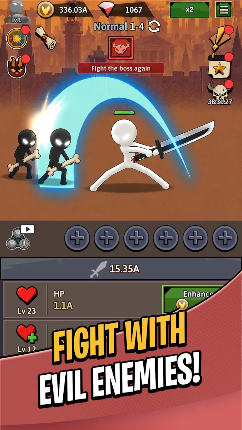 Stickman Idle RPG screenshot 2