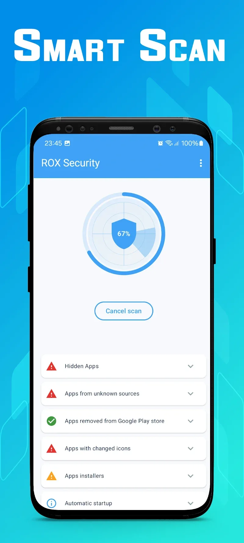 Screenshot 1: ROX Security Interface