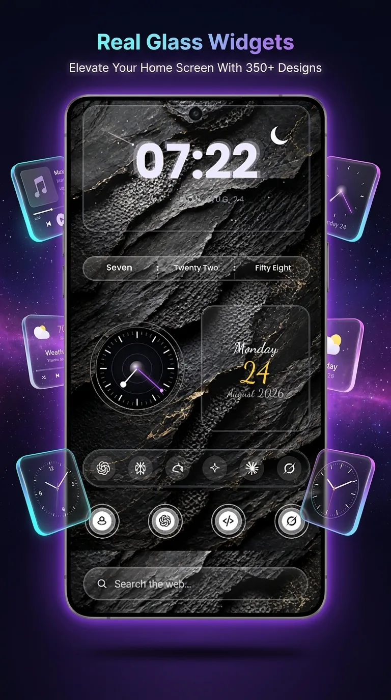Crystal Glass Widget Pro screenshot 4