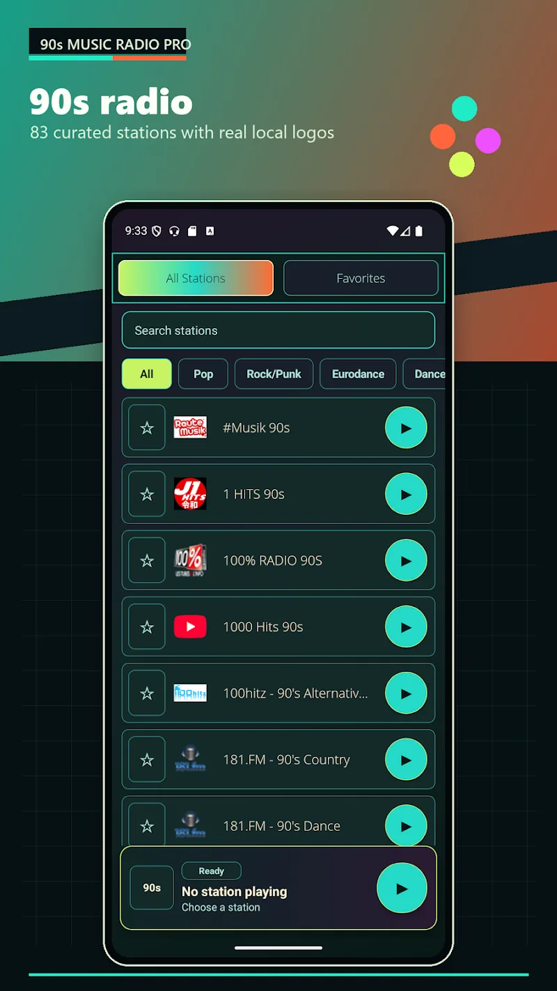 90s Music Radio Pro screenshot 1