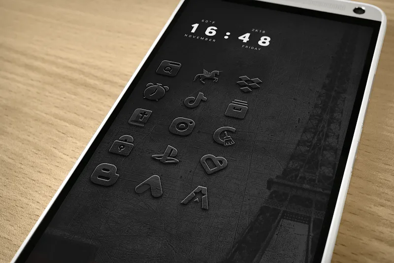Embossed - Icon Pack screenshot 1