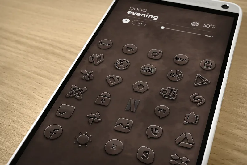 Embossed - Icon Pack screenshot 2