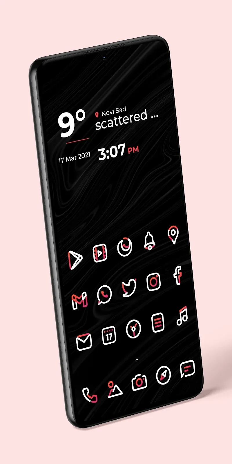 Aline Red Icon Pack screenshot 3