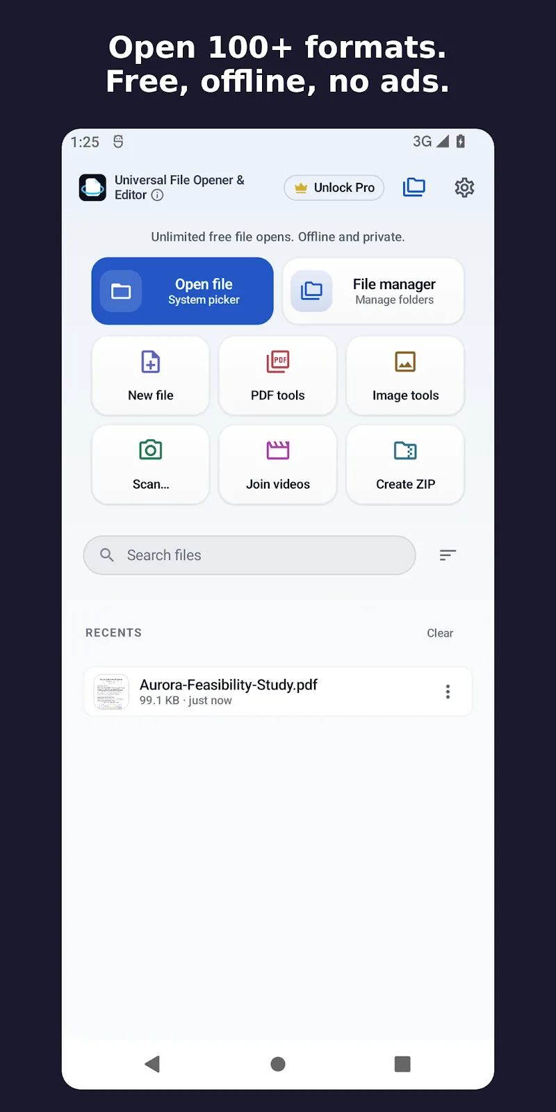 Universal File Opener screenshot 1