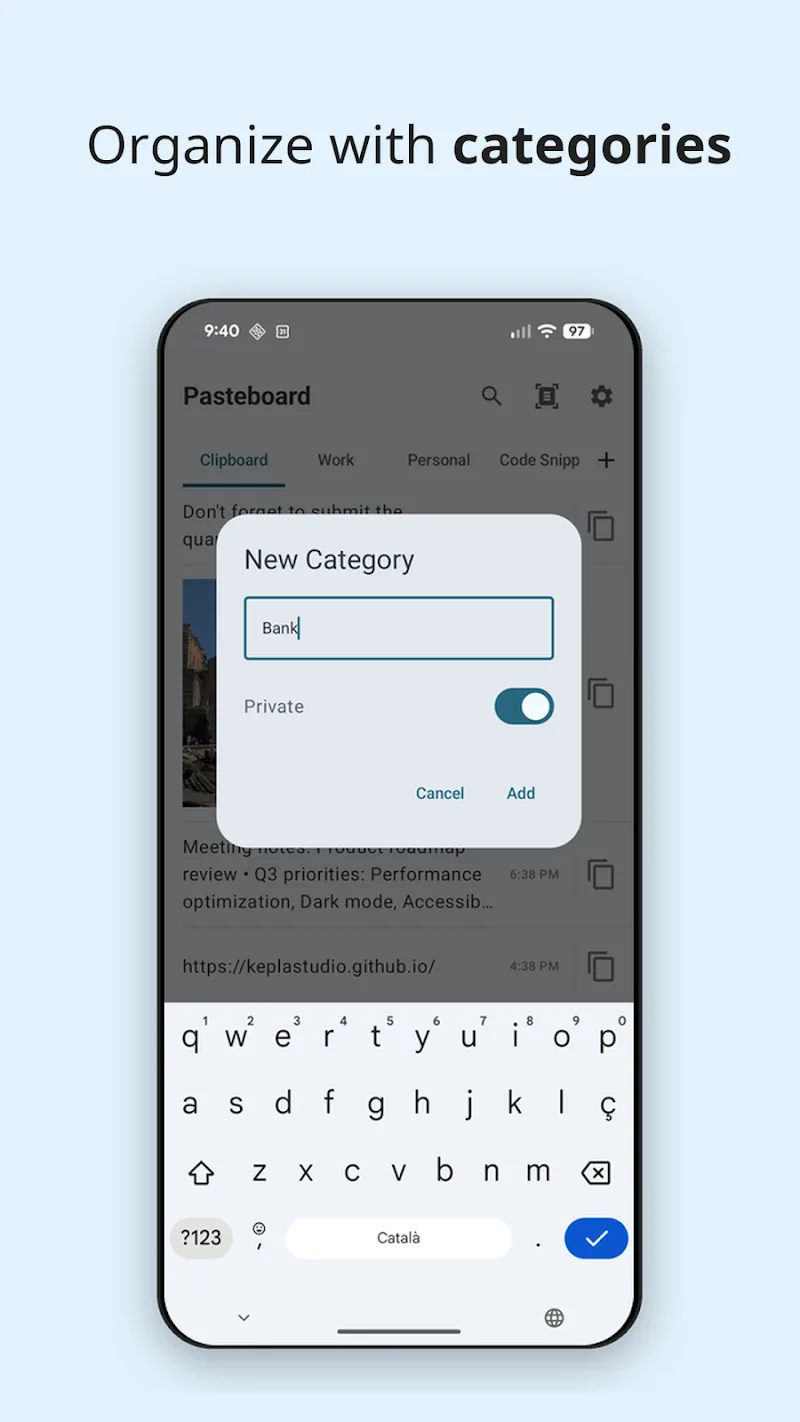 Pasteboard screenshot 3