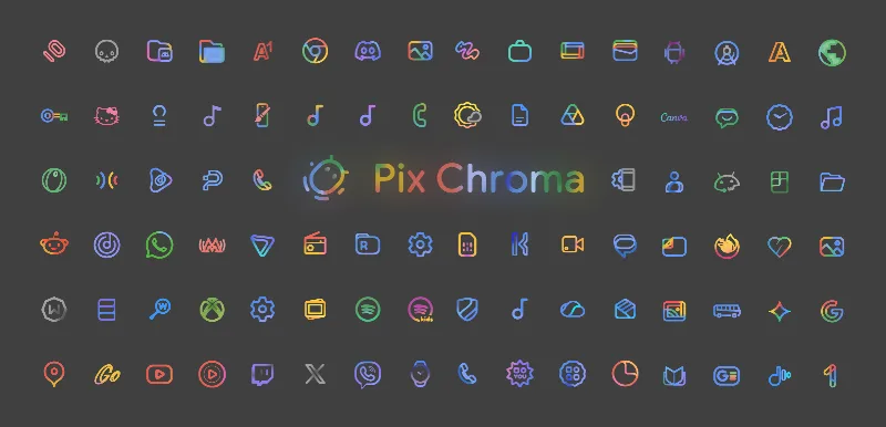 PixChroma Icons and Widgets screenshot 1