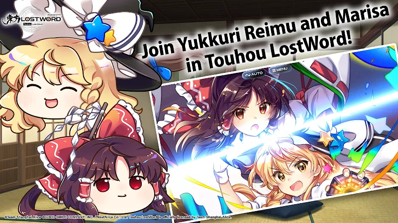 Touhou LostWord gameplay screenshot 2