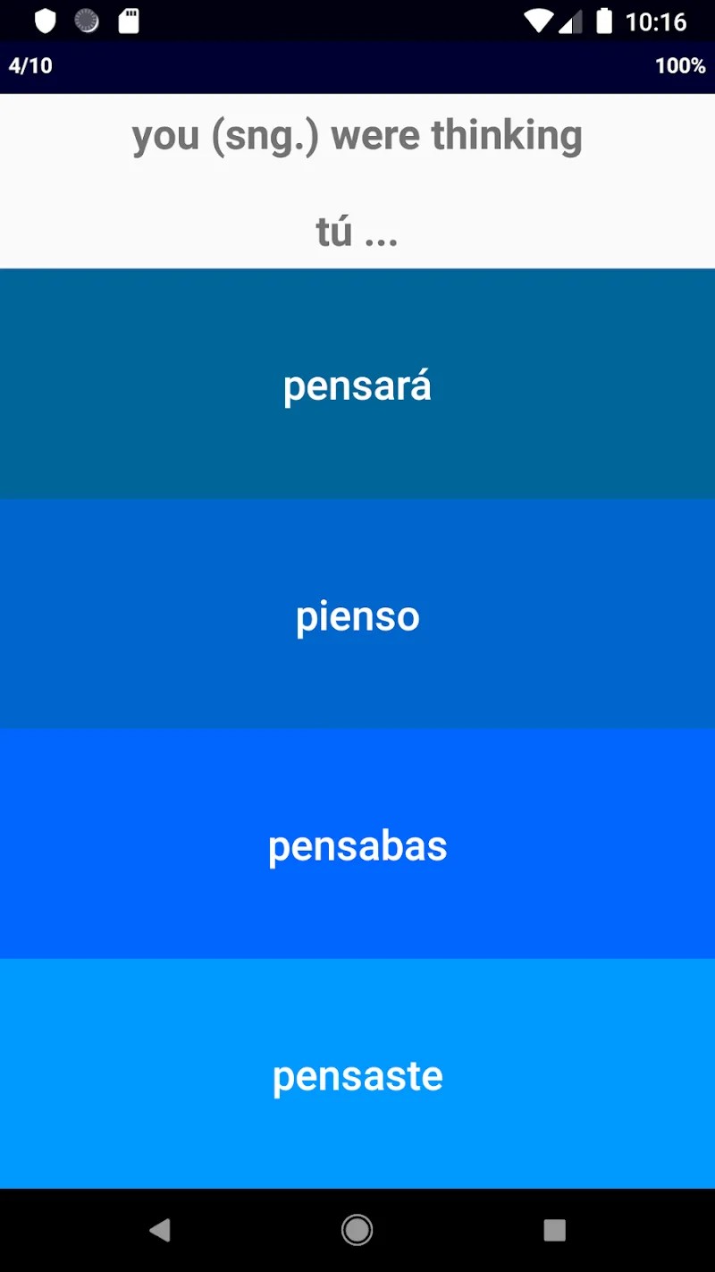 Spanish Verb Blitz Pro screenshot 5