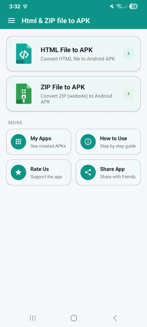 HTML to APK screenshot 1