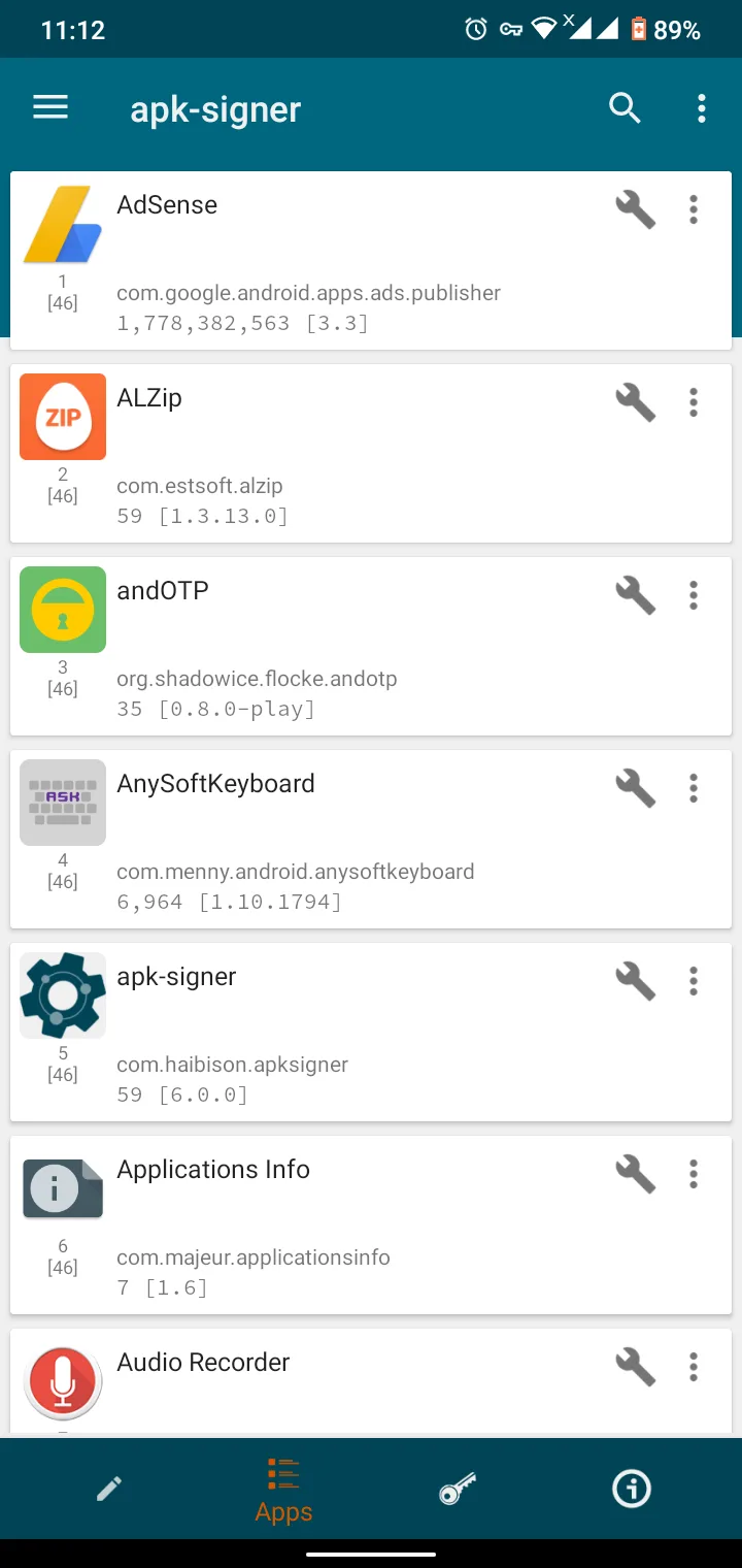 apk-signer screenshot 2