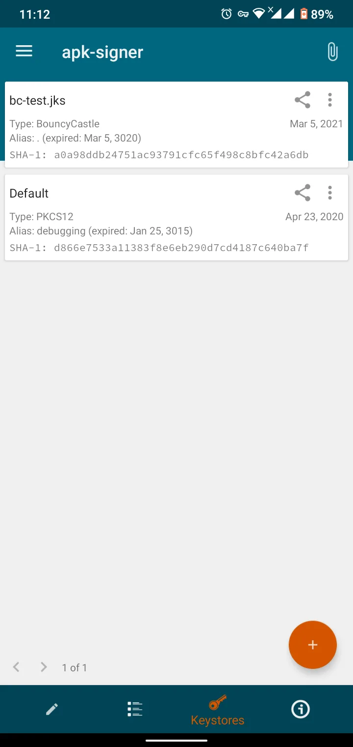 apk-signer screenshot 3