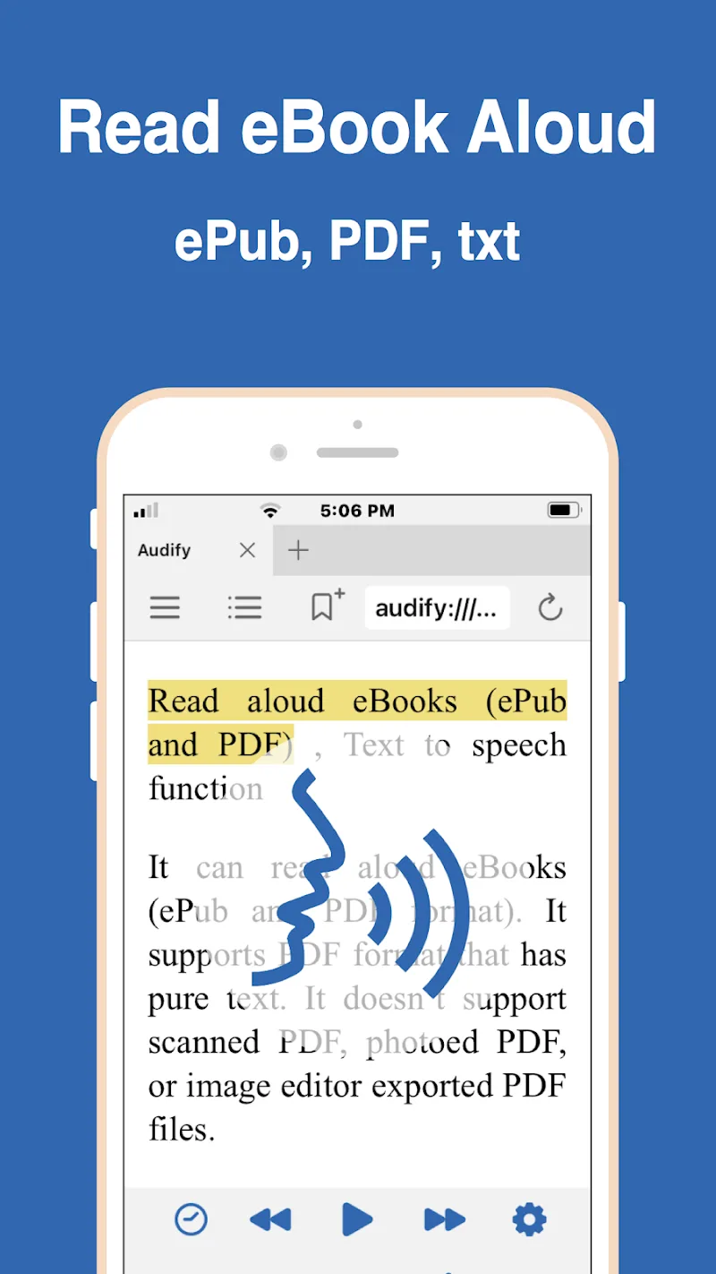 Audify screenshot 1