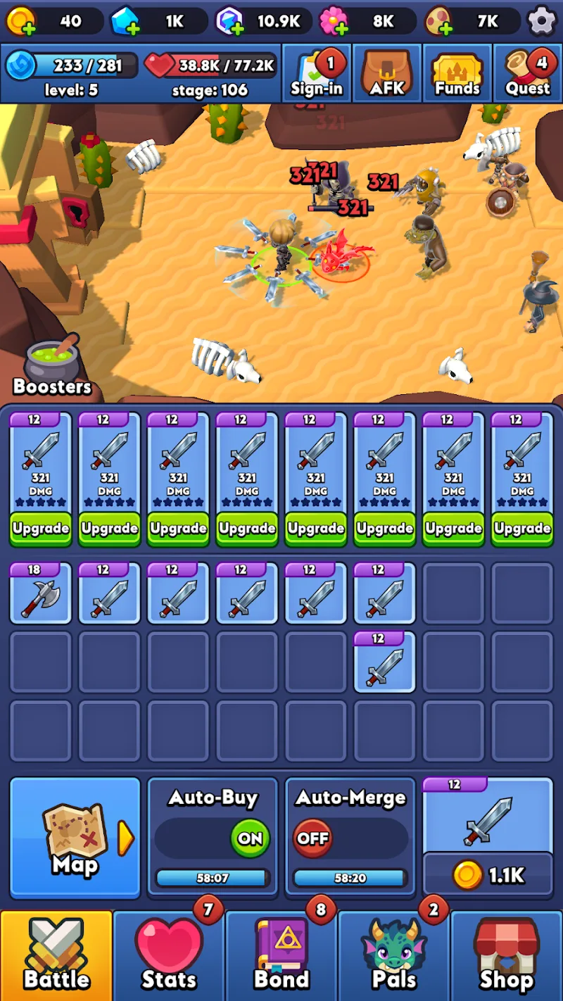 Lord of Swords gameplay view 1