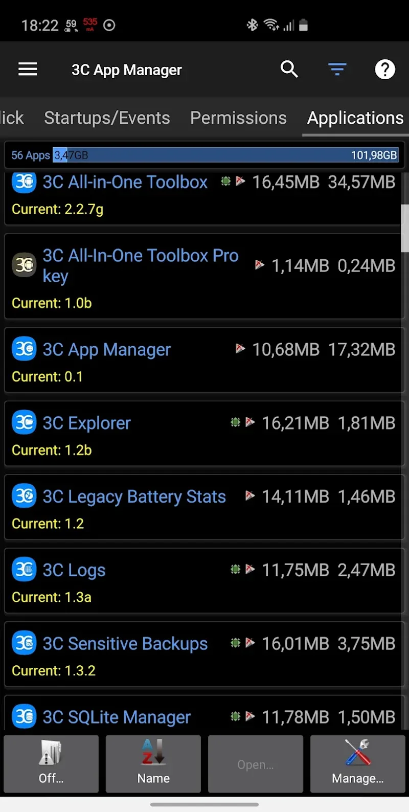 3C App Manager screenshot 2