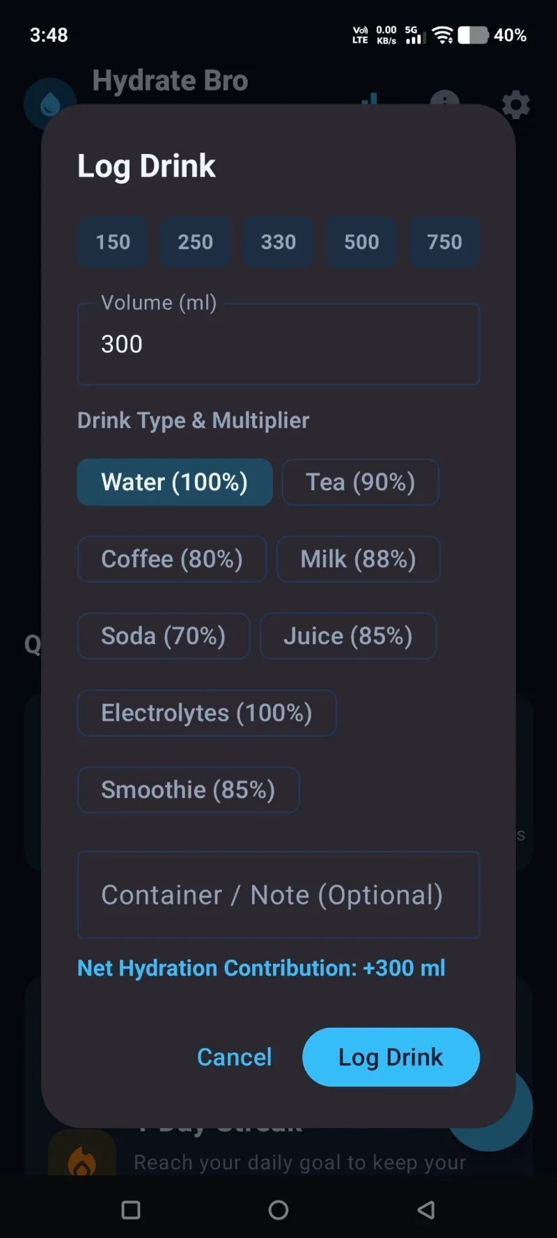 Hydrate Bro screenshot 2