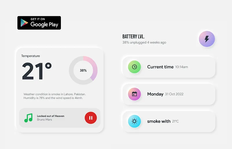 Clowdy KWGT screenshot 5