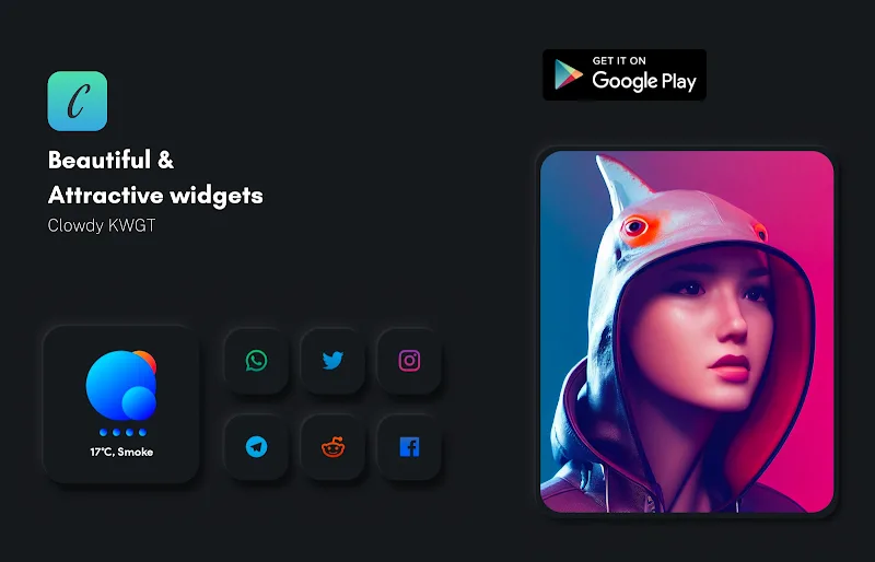 Clowdy KWGT screenshot 4