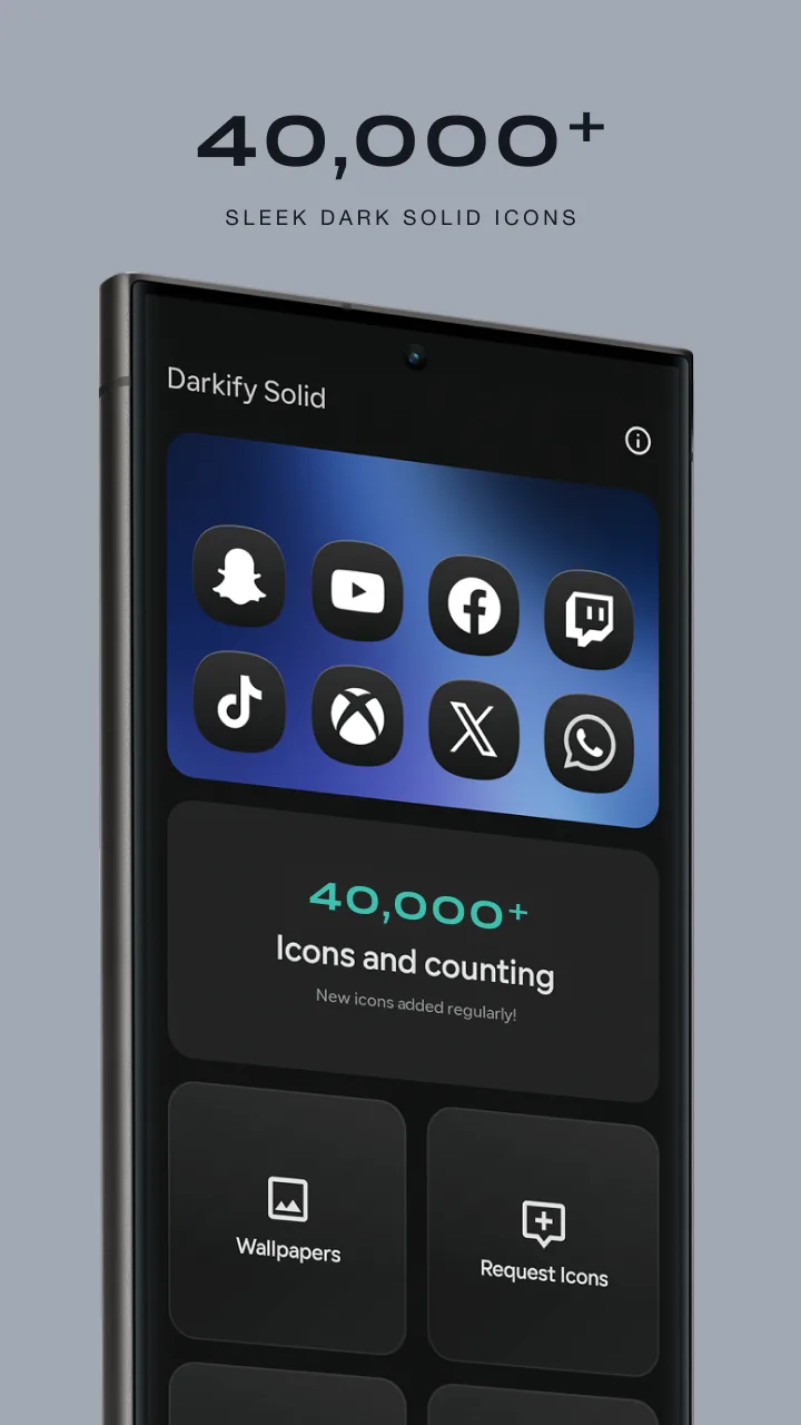 Darkify Solid Icons screenshot 1